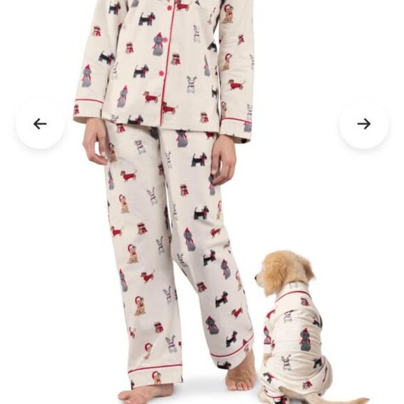 Pajamagram Christmas Dogs Flannel Matching Pet & Owner Pajamas - Picture 1 of 4
